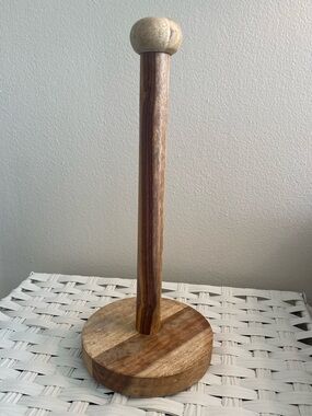 Wooden Paper Towel Holder